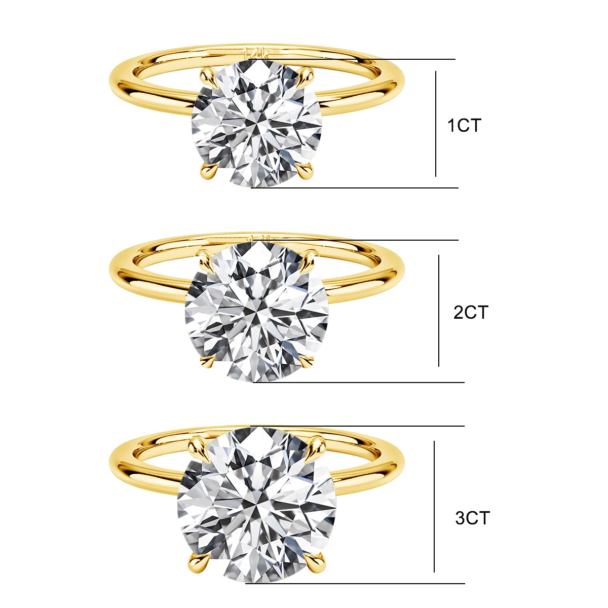 Szjinao 100% Real Gold 14k Gold Moissanite Ring Women Luxury Wedding AU585 K Gold Jewelry Promise Rings Clearance Sale Items Hot