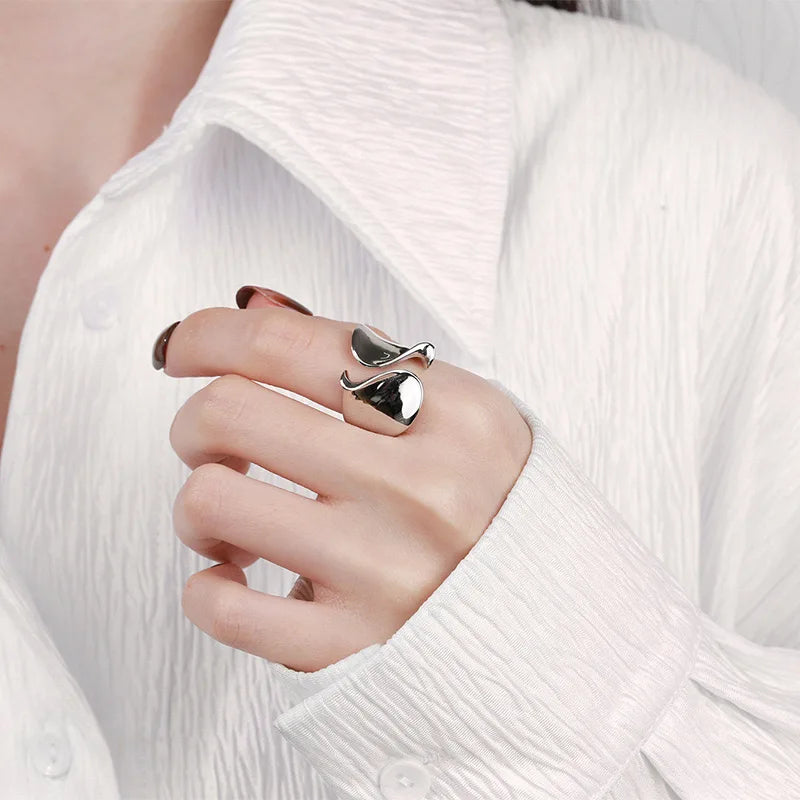 Silver Wave Ring